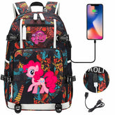 My Little Pony SchoolBag Backpack with USB Charging Port